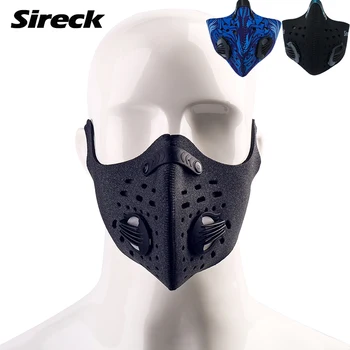 

Sireck Cycling Mask Activated Carbon Dustproof Training Face Mask Anti-pollution Sports Running Bike Ski Mask Sport Facemask