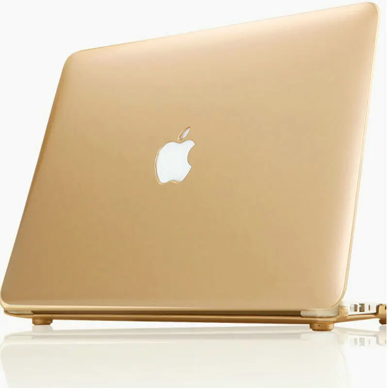 Gold Laptop Case Protective For Macbook Pro 15 Air 13 Retina 13 15 Notebook Computer Sleeve +US