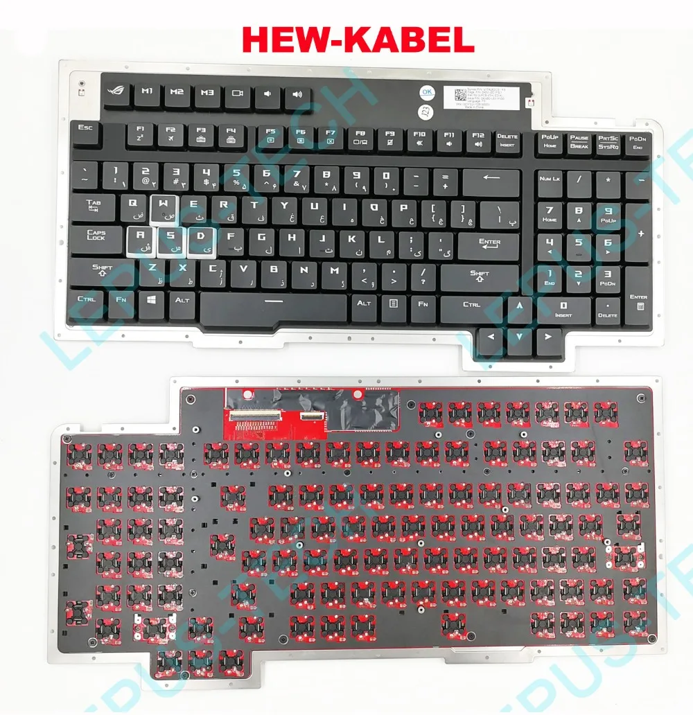 

Keyboard for ASUS ROG GX800 GX800V GX800VH Farsi FS US keyboard with backlight Mechanical Keyboard