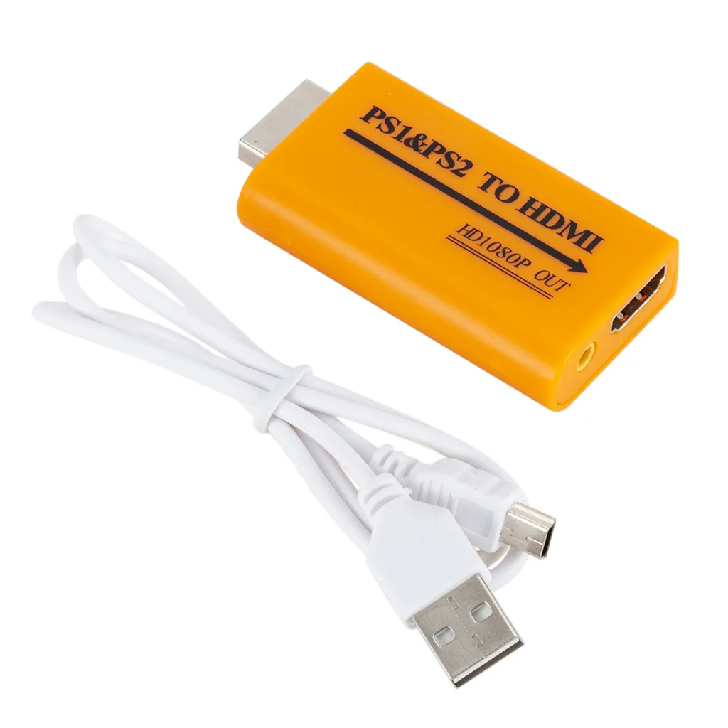 

For PS1/PS2 Video/Audio To HDMI Support HD 1080 Out Converter+48cm USB Cable