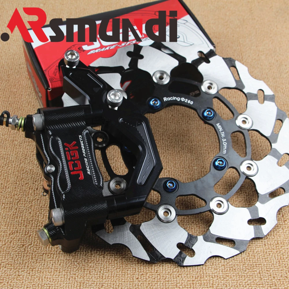 

Motorcycle Front Shock Absorber Brake Kit 100mm Brake Calipers+260mm Brake Discs For Yamaha Honda Scooters Moto Racing Dirt Bike