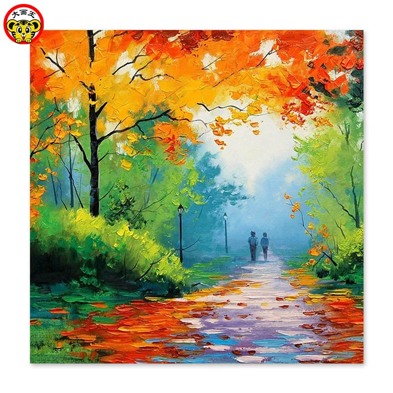 painting by numbers art paint by number Famous Abstract Autumn trees