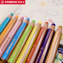 Stabilo масляная пастель 6/10/18 Цвет Детские карандаш ребенка безопасности кисти Цвет порошка моющиеся маркер ручка