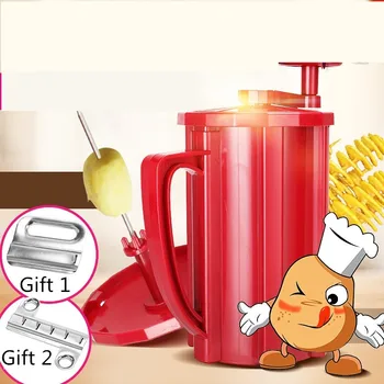 

Manual Rotatory Handle Potato Slicer Machine Potato Tower Slicer Machine 3 In 1 Tornado Carrot Cutter Twisted Slicer