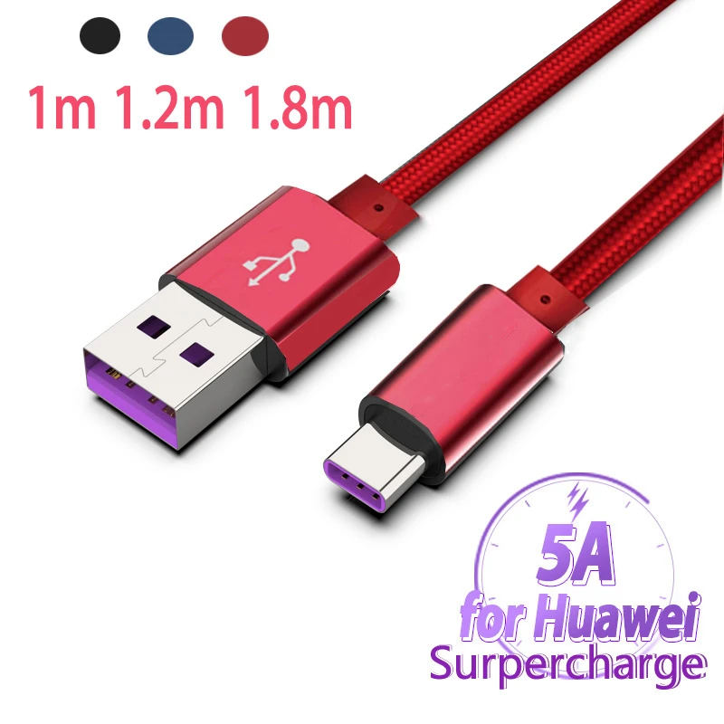 5a Usb Type C Cable Usbc Super Fast Charge Cabel For Huawei P30 P10 P20 Pro Honor 20 10 Mate 30 Lite X Usb C Charger Kablo Wire Mobile Phone Cables Aliexpress