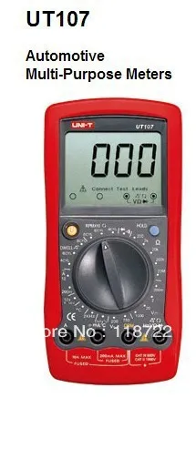 

UNI-T UT107 UT-107 Automotive Tester Voltage Temp Multimeter