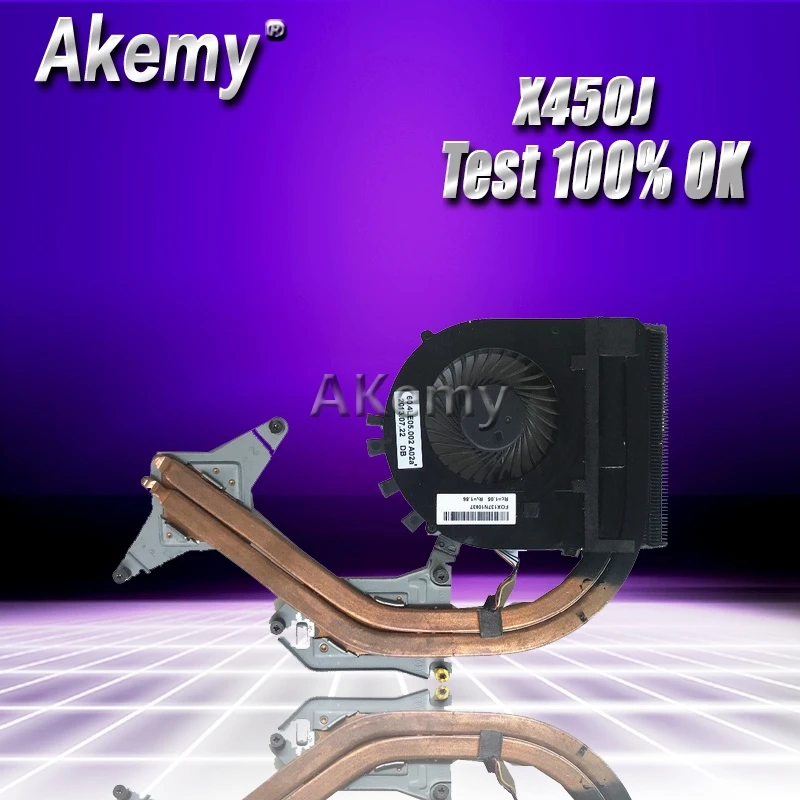Akemy ل ASUS F450 K450J A450J F450J K450V D451V X450 A450E X450VE X450J X450JF X450JN محمول وحدة المعالجة المركزية غرفة التبريد مروحة مشعاع