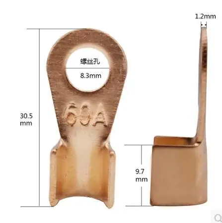 

OT-60A 8mm Dia Copper Circular Splice Terminal L5 Wire Naked Connector For 4-16Wire Free Shipping