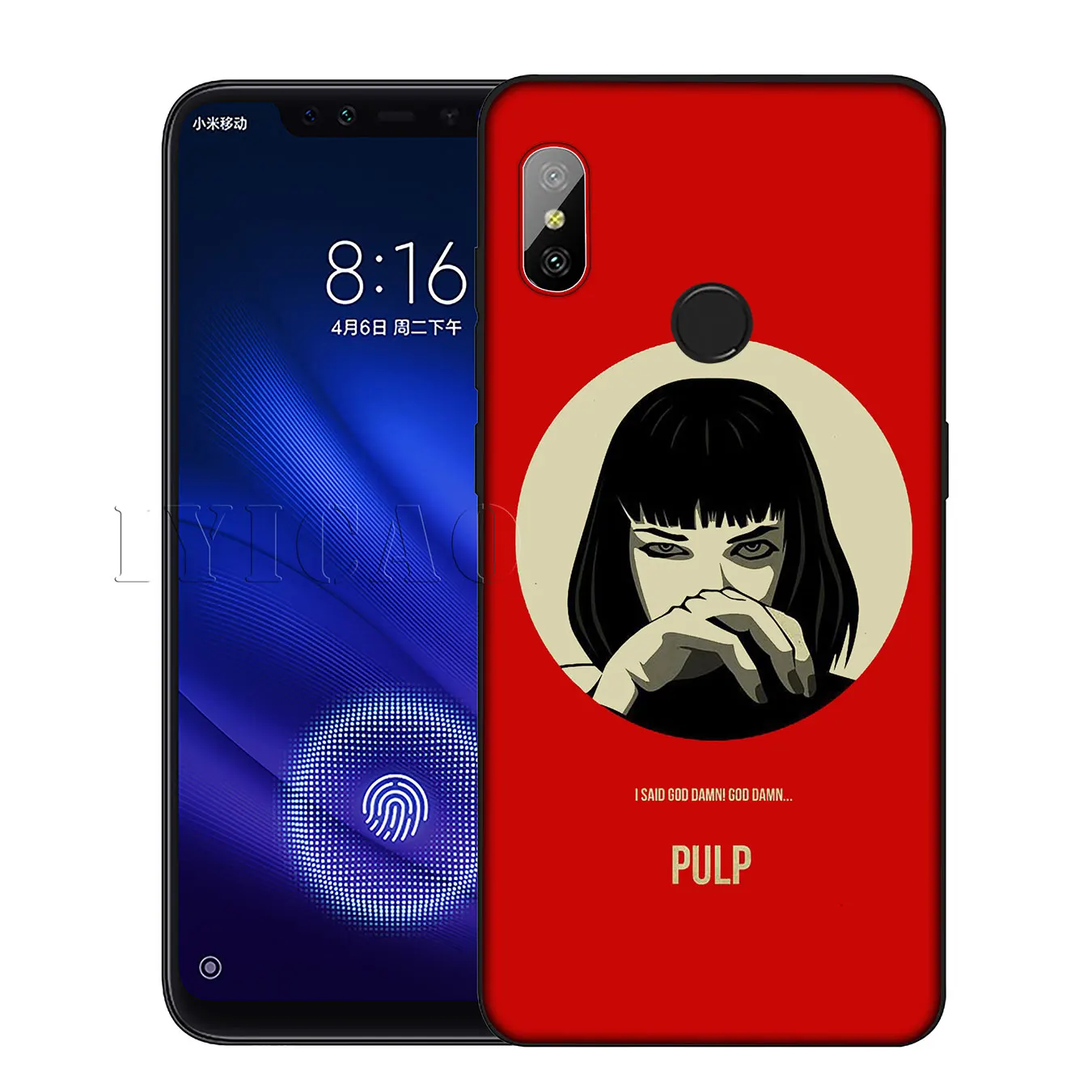 IYICAO Мягкий силиконовый чехол для Xiaomi Redmi 6A 5A Note 8 7 4 4X 5 Plus 6 Pro черный из ТПУ|Бамперы| |