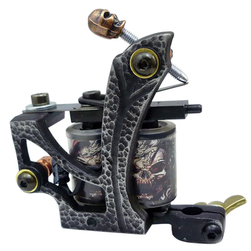 New Tattoo Machine Handmade Taty Coil Gun 10 Wraps Supplies MZZ053 10