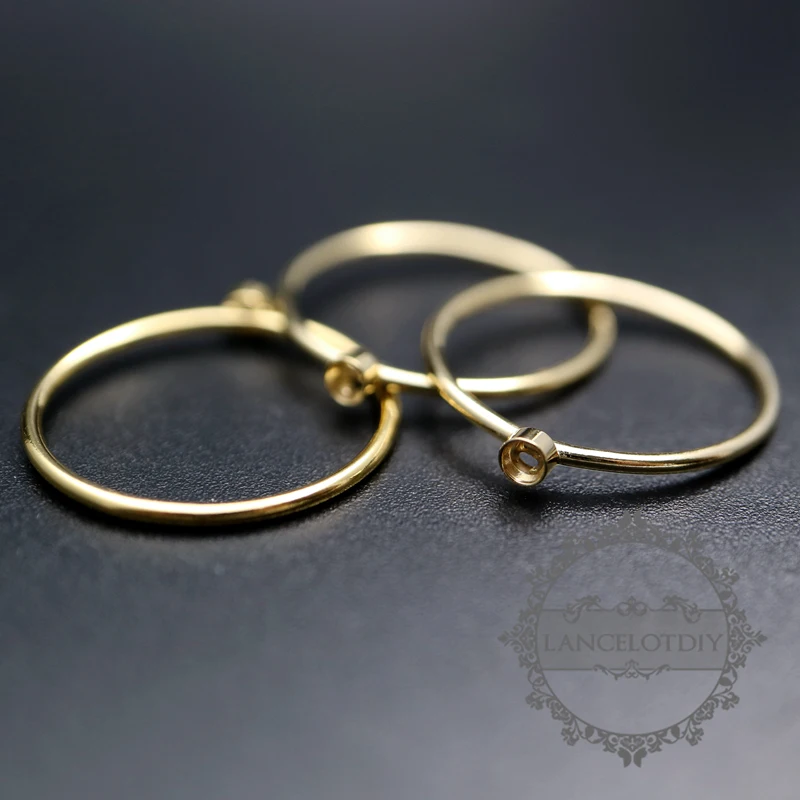 2 мм круглый ободок золотое покрытие изделие не запятнали Мода Женщины Укладка кольцо 1215011