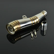 38MM 51MM Motorcycle Stainless Steel Exhaust Pipe and Muffler System DB Killer For CB250 CBR250 CB400 GSXR600 EN250