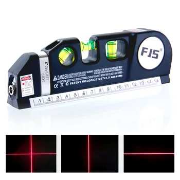 

FJS 4 in 1 Infrared Laser Level Cross Line Laser Tape 2.5M Measurment Multipurpose Hand Tool