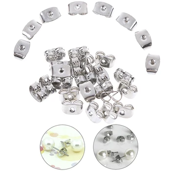 

30Pcs 925 Silver Butterfly DIY Earring Fashion Jewelry Findings Earrings Back Fit Stud Earrings Clasp Earring Stopper