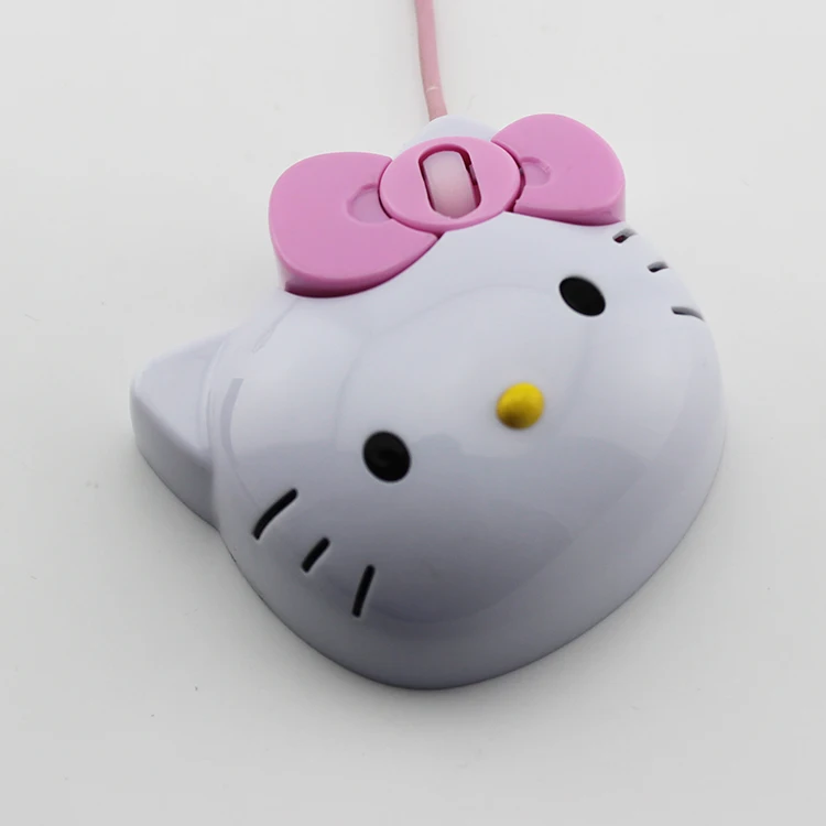 Mini Mouse Wired Hello Kitty Cable Mouse Gaming Super Hellokitty Mouse Mice Gaming for PC Laptop