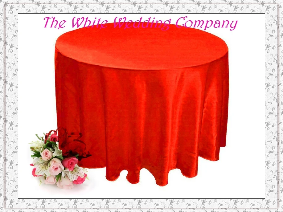 10 Premium Fushia Satin 90'' Round Wedding Table Covers Party Table