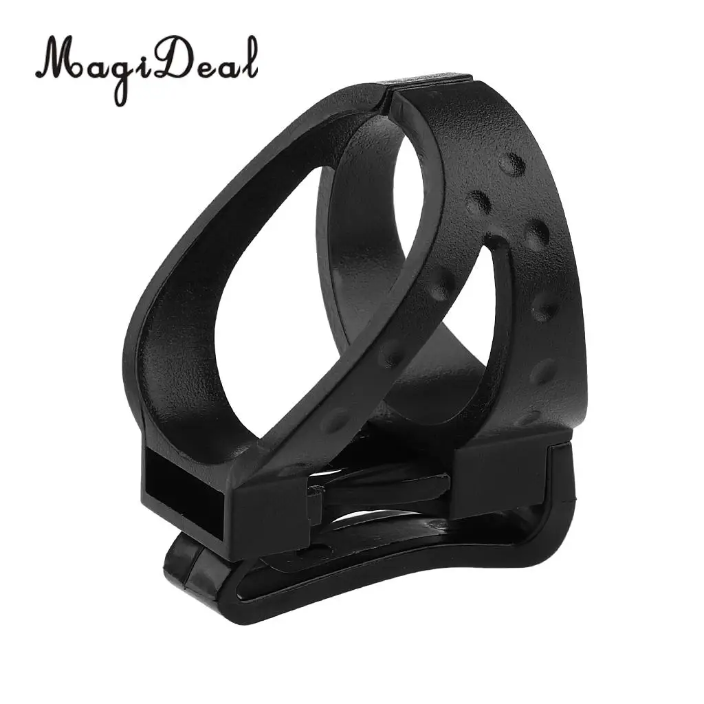 MagiDeal  4 Pcs Snorkel Keeper Rubber Blue + 1x Plastic Detachable Clip Retainer for Scuba Diving Snorkel Gear Spare Parts