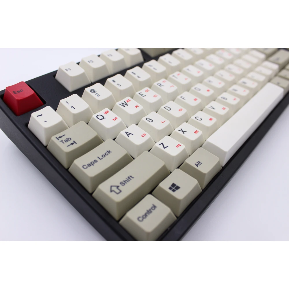 

MP English/Korean Version Dye-Sublimated 87/112 Keys Thick PBT keycaps MX Switch Cherry/NOPPOO/Flick Mechanical Keyboard Keycap