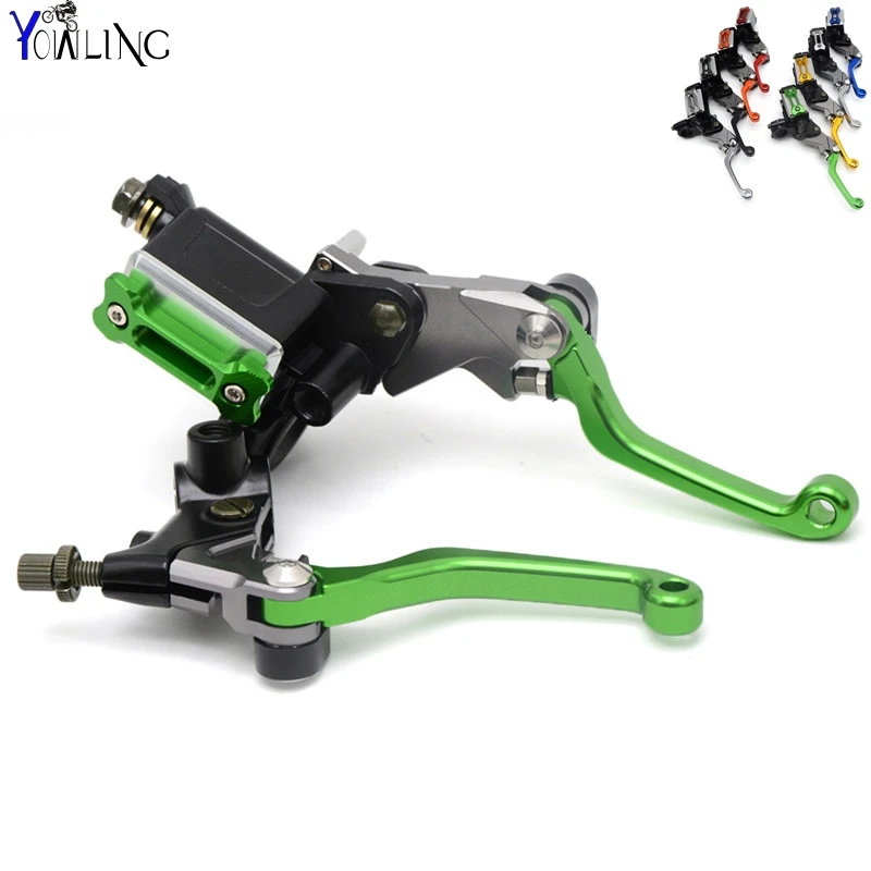 

Dirt Bike Clutch&Brake lever with Cylinder Pump For with KAWASAKI logo KX250F KX450F KX500 KX60 KX65 KX80 KX85