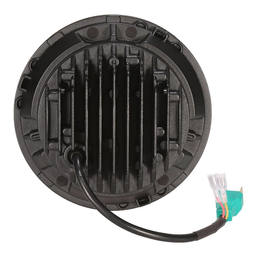 2 шт. черный 7 дюймов круглый Hi/Low Lm Светодиодный фонарь для Lada 4x4 Urban Niva для Jeep Wrangler Hummer Land Rover Defende