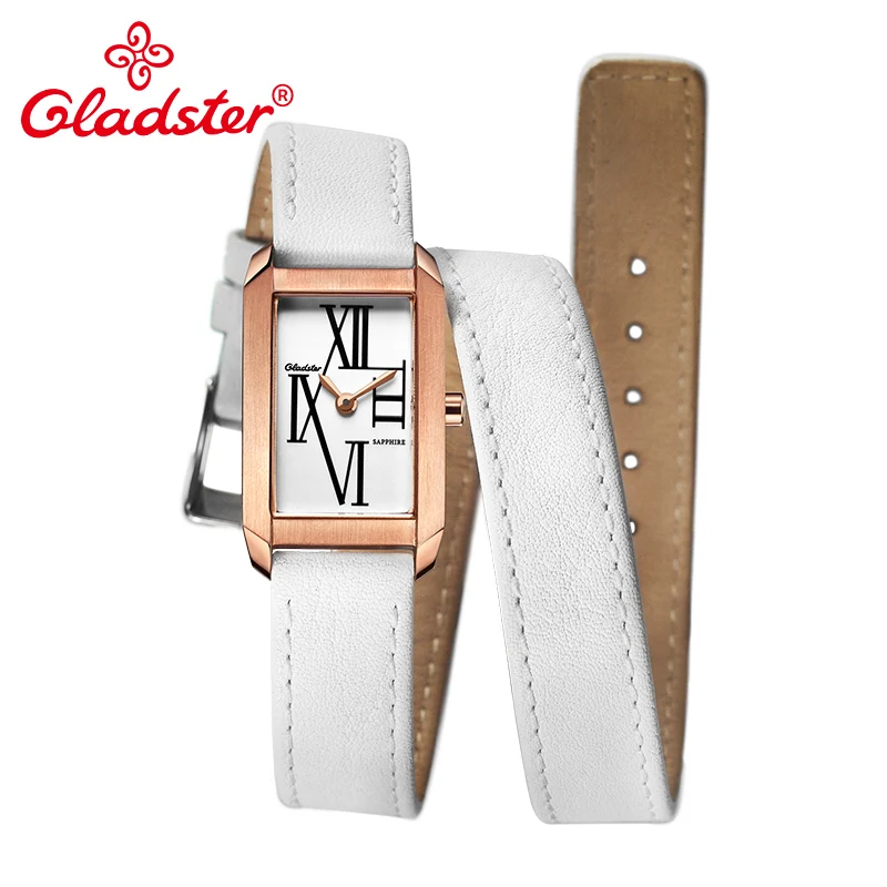 Роскошные уникальные женские часы Gladster японский механизм Miyota