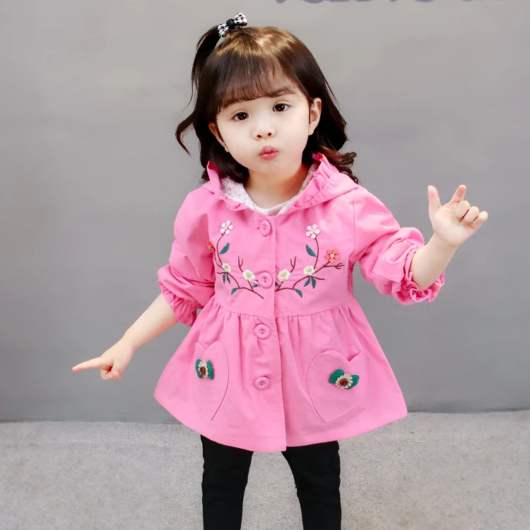 Buy Solid Cute 2018 Pink Girl Clothing Jackets Coats