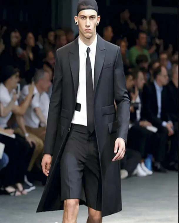 

M-6XL ! High quality and large size men's suit 2018 Long English casual suit jacket in a windbreaker