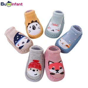 Baby Boy Socks Cotton Warm Floor Sock With Rubber Soles Toddler Shoe Socks Infant Girl Home Slippers Newborn Baby Shoes Footwear