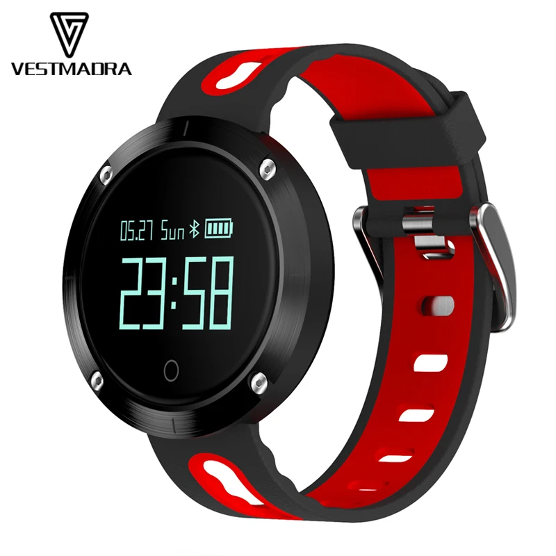 VESTMADRA VM58 Bluetooth Sports Heart Rate Smart Band with Blood Pressure Monitor Waterproof Wristband for iOS