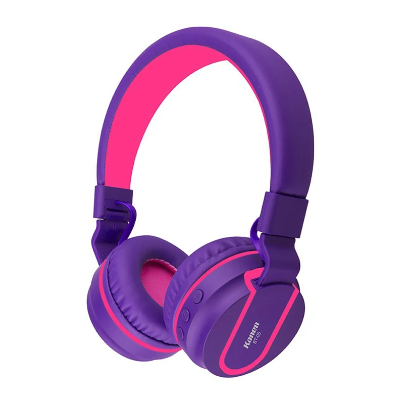 Bluetooth наушники-вкладыши складные Hi-Fi беспроводная гарнитура с микрофоном и проводными наушниками fone de ouvido для телефона девушки компьютера - Цвет: Фиолетовый