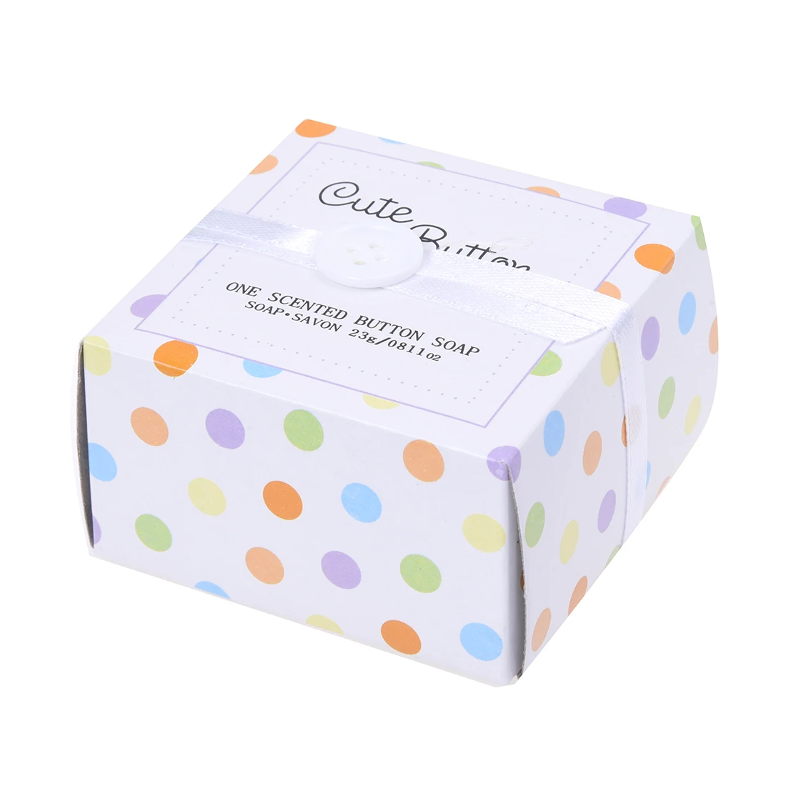 

Cute Scented Button-Shape Soap Savon for Wedding Party Favors Gift Bag Fillers---White