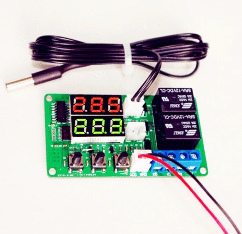 

12V Digital Dual Relay Alarm Thermometer Temperature Controller Air Regulator