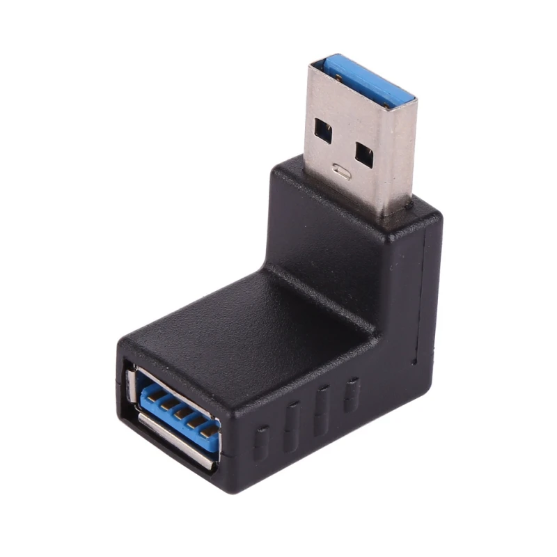 USB 3,0 адаптер преобразователя L форма мужчин и женщин 90 градусов заглушка вверх вниз дизайн для портативных ПК