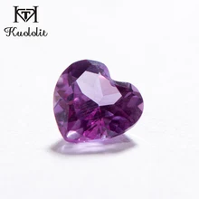 Kuololit 5 pz/pacco pietra preziosa allentata di Alexandrite per le vendite interi cambia colore cuore pietra allentata di Alexandrite per 925 gioielli fai da te