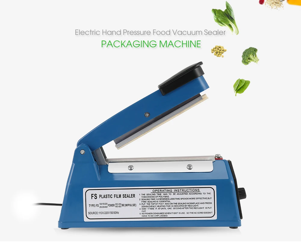 

Electric Vacuum Food Sealer Automatic Portable Household Food Vacuum Heat Sealer 220V low power consumption Packaging Machine