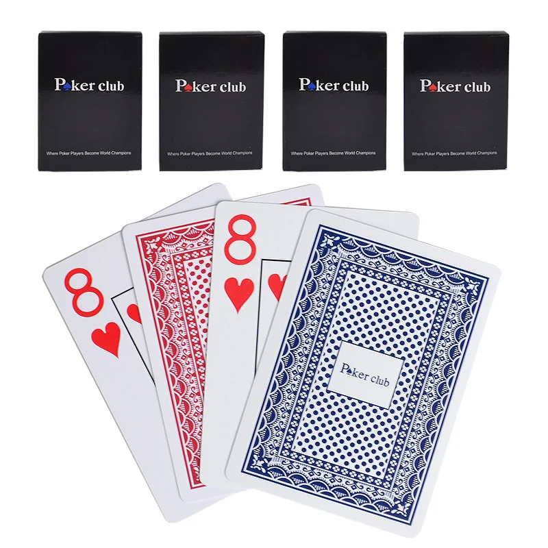 

High Quality 1 Pc Deck 100% Waterproof Plastic PVC Playing Cards Sets Classic Magic Tricks Poker Club Card Blue Red