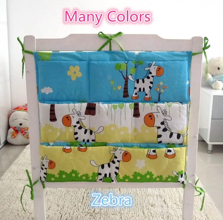 Conjunto de Cama do Bebê Berço para Bebês dos Desenhos Animados Armazenamento Pendurado Bolsas Elefante Bolsa 62*52cm 3 Conjuntos de cama