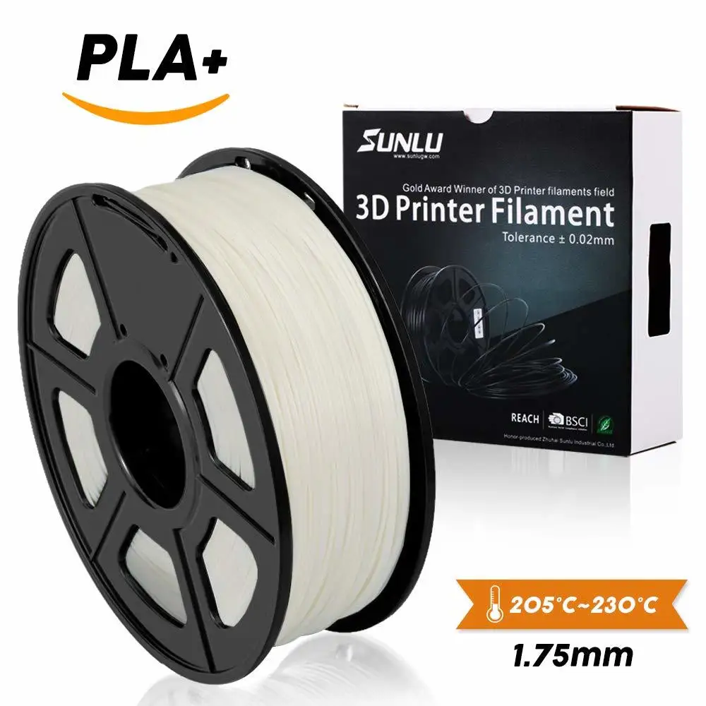 

free ship 2019 sunlu new filament PLA plus 1.75m/1kg 3d printing material Upgrade edition of PLA filament support bulk order