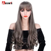 Длинные волнистые Искусственные парики костюм вечерние Синтетические волосы 4 цвета термостойкие Косплэй Искусственные парики для Для женщин aosiwig
