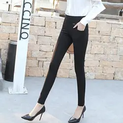 Для женщин Повседневная Работа Карандаш Штаны 2018 новые элегантные милые брюки Для женщин эластичные тонкие леггинсы для офиса Штаны