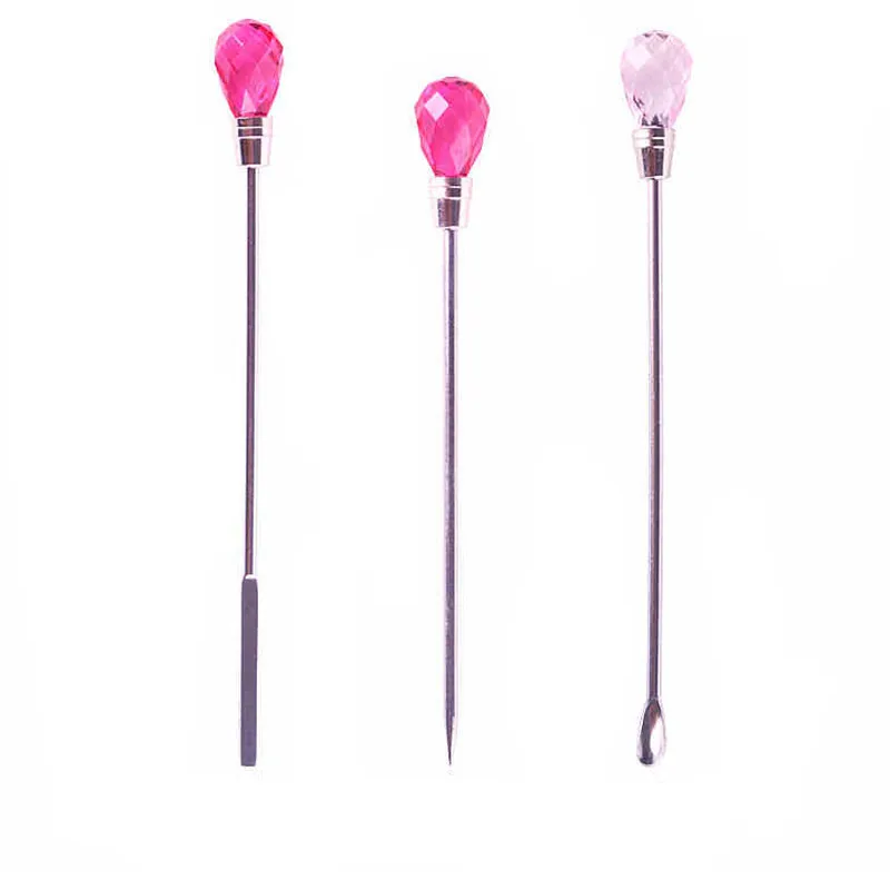 

1pc Nail Art Stirring Rod Tool Acrylic Powder Liquid Spoon for uv gel Acrylic Dotting Pen Manicure Nail Glitter Decor Tool