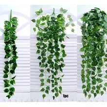 Искусственная лоза поддельные Сваг из лозы растения листья гирлянда домашний сад украшение на стену для дома enfeies De Natal Nov#1