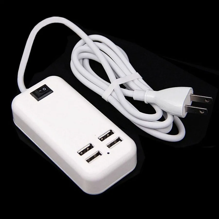 ЕС США Plug 4 несколько портов настенное USB зарядное устройство 5 В 4A настольное быстрое зарядное устройство адаптер для зарядки мобильного телефона зарядное устройство для iPhone iPad