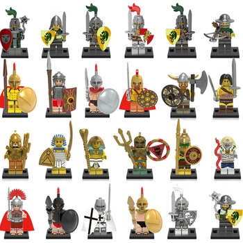 Roman Soldier Military Army Building Blocks Set Medieval Knight Superhero Game of Throne Figure Toy Compatible LegoINGlys Nexoed