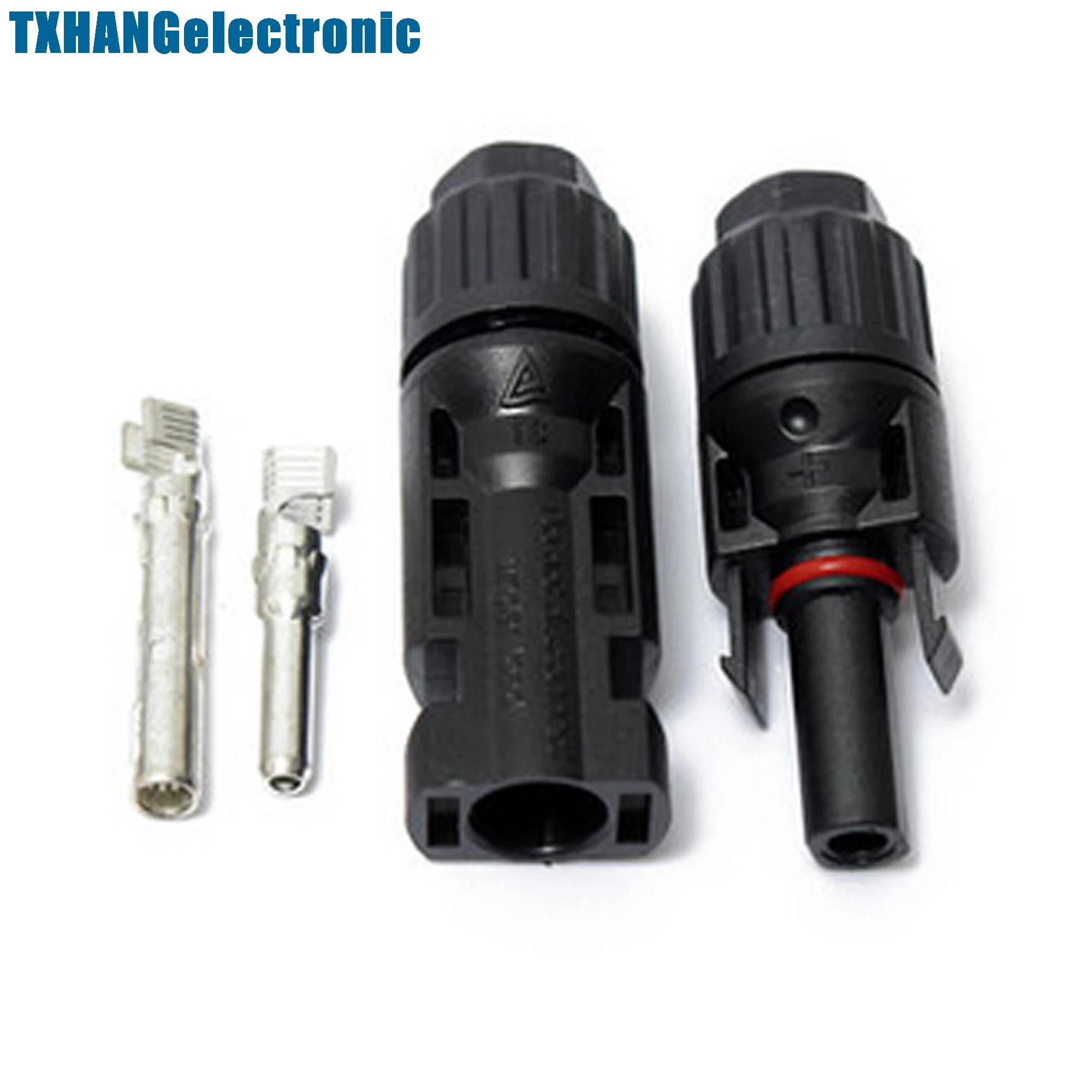 1 Pairs MC4 Male Female Wire PV Cable Connector Solar Panel Energy Adapter