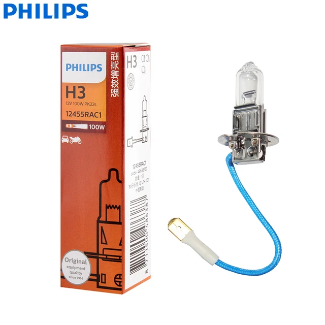 Tuning 12V H3 LongLife EcoVision Autolampe 55W PK22s, Philips