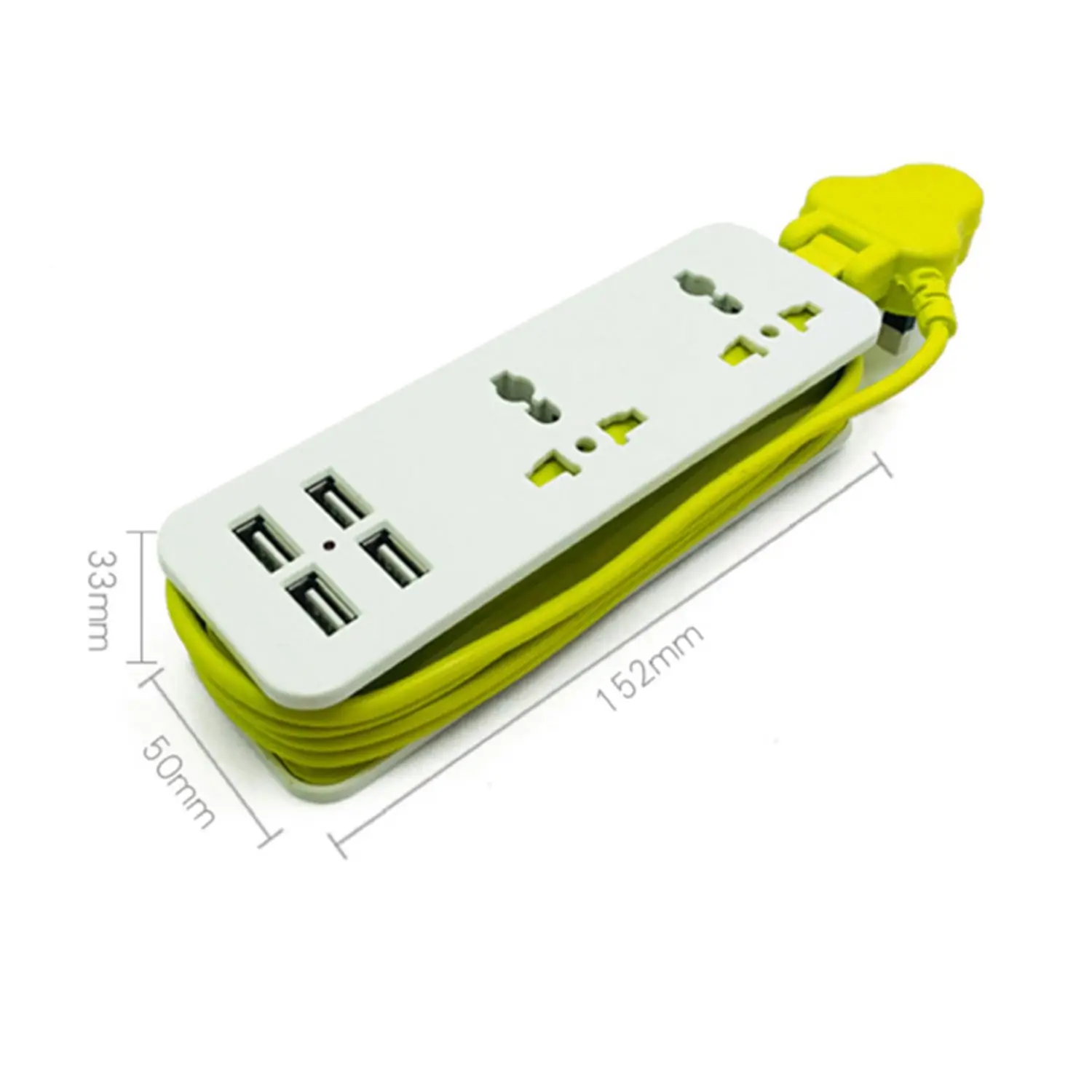 

UK Plug Extension Electrical Socket Outlet Portable Travel Power Strip Surge Protector with USB 5V 2A Output Smart Wall Charger
