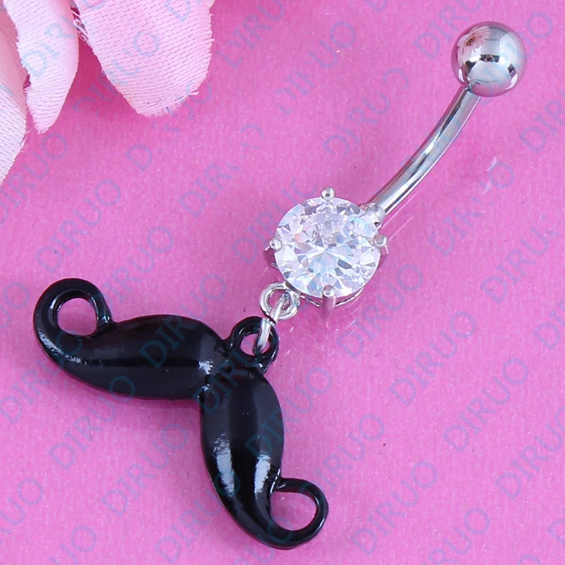New style beard shape dangle Belly Button Rings Navel Rings Body