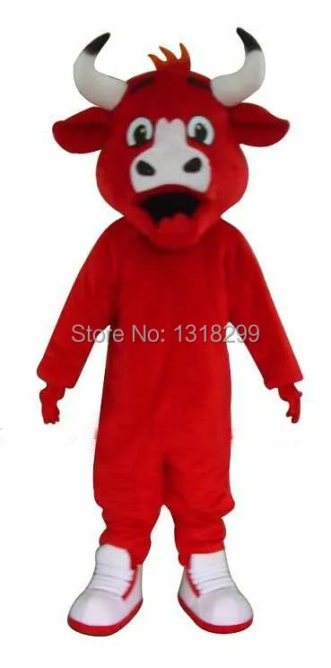 

mascot Red cow calf Bull mascot costume fancy dress custom fancy costume cosplay theme mascotte carnival costume kits