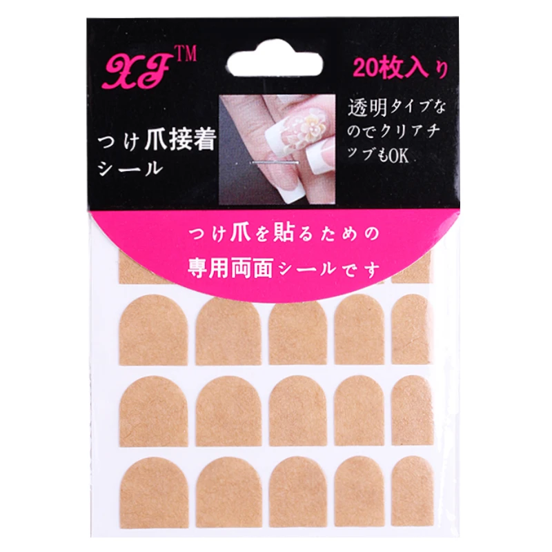 5 packs/lot Sticky False Nail Tips Double Sided Adhesive Tapes Stickers